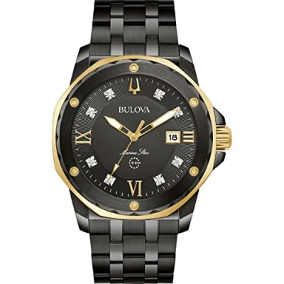 Image of Bulova Men&#039;s Analogue Quartz Watch with Stainless Steel Strap 98D176