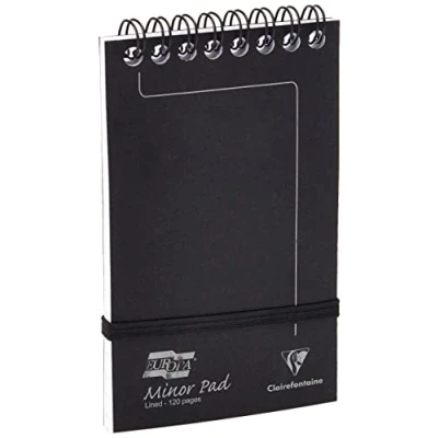 Image of Pukka Pad, Cloud Pressboard Minor Pad 10 Pack of Top Bound Wire Binding Notebooks with 120 Pages 80GSM Paper, Cover, and Elasticated Closure 127 x 76mm
