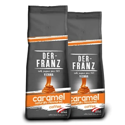 Image of Der Franz Coffee, flavoured with mit Caramel, ground, 2 x 500 g