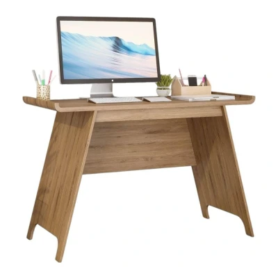 Image of TEKNIK Towson 7700001 Trestle Desk Beaufort Oak
