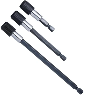 Image of YoiYee Magnetic Bit Holder Extension Set, 3 Pieces (6cm, 10cm, 15cm), Universal 1/4 inch Hex Shank, Quick Release, Heavy Duty, Tip, Screwdriver