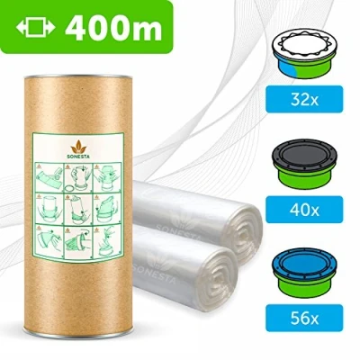 Image of 400m ECO FRIENDLY liner compatible with Tommee Tippee Tec &amp; Simplee bin Angel Litter Locker + cardboard for easy refilling Perfumed, Anti Odour+