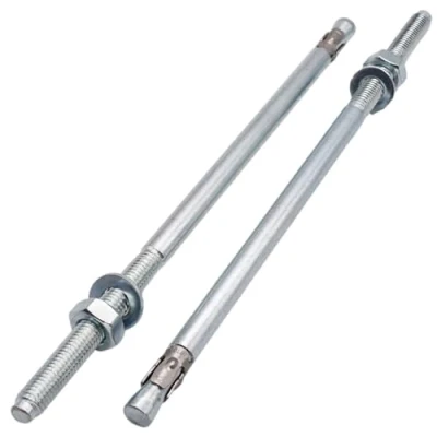 Image of SKIR&#039;CO (4 pcs) Zinc Plated Wedge Anchors M10 x 250 mm, Metal Dowels, Anchor Bolt, Masonry Anchors, Concrete