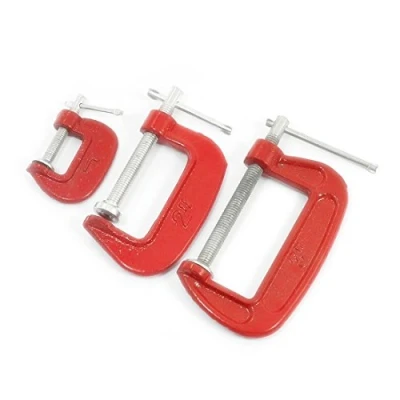 Image of Toolzone 3 Piece Mini G Clamp Set 25 50 75mm