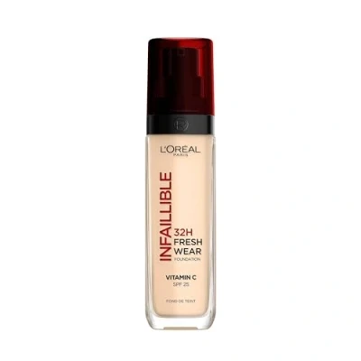 Image of L&#039;Oréal Paris Infallible 32H Fresh Wear Foundation, Full coverage, Longwear, Weightless Smooth Finish, Water proof and Transfer proof, with Vitamin C + SPF 25, 015 Neutral