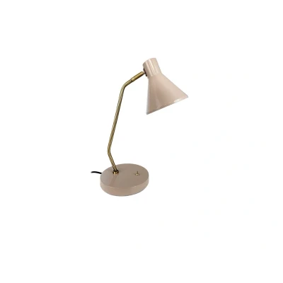 Image of Dyberg Larsen Sleep table lamp, brown, height 43.3 cm, steel