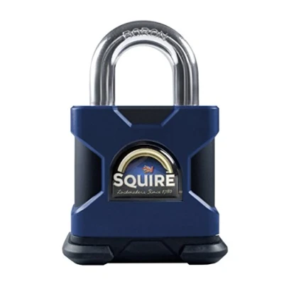 Image of Henry Squire Stronghold P5 Cylinder Open Shackle Steel Padlock, 50 mm (Length)