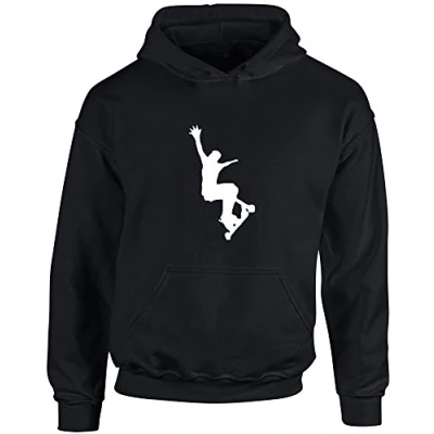 Image of Scooter, Kid&#039;s Printed Hoodie Jet Black/White 9 11 Years