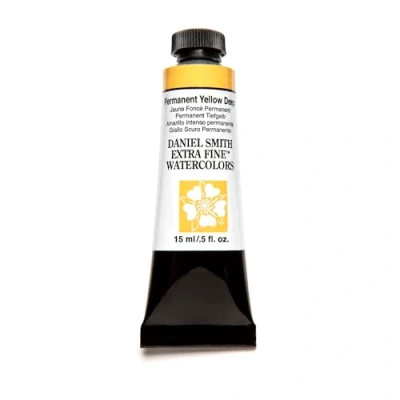Image of Permanent Yellow Deep Series 2, 15ml Tube Daniel Smith Extra Fine Watercolour