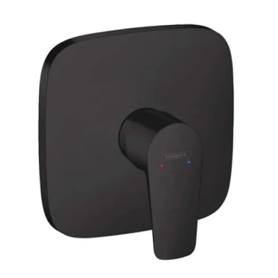 Image of hansgrohe Talis E Flush Mounted Single Lever Bath Mixer Tap Matt Black