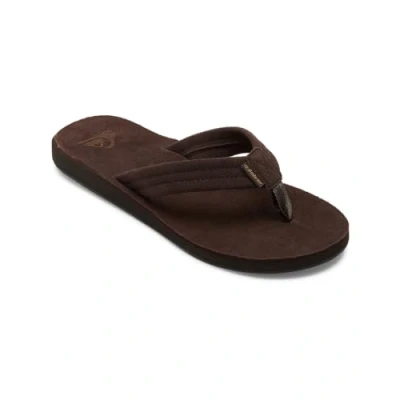 Image of Quiksilver Men&#039;s Carver Suede Plus Sandal, Brown 1, 12.5 UK
