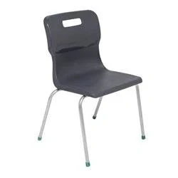 Image of Titan 4 Leg Chair Size 5 430mm Seat Height Charcoal T15 C
