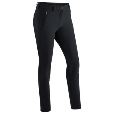 Image of maier sports Women&#039;s Helga Hiking Trousers, Outdoor Pants, Lined Winter Trekking Slim fit Black