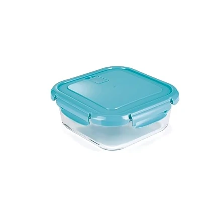 Image of nutrifresh Airclip 750ml Glass Food Storage Container Borosilicate with Airtight Lids Perfect for Meal Prep BPA Free &amp; Leak