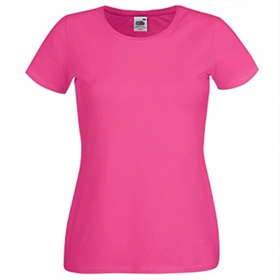 Image of Fruit of the Loom Women&#039;s Original T. T Shirt, Fuchsia, 8 (Manufacturer Size:X Small)