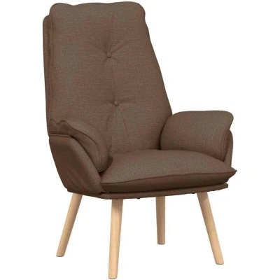 Image of Relaxing Chair Brown Fabric Vidaxl
