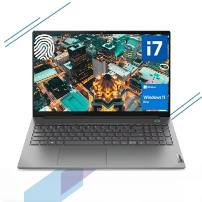 Image of Lenovo ThinkBook 15 Gen 4 Business Laptop, 15.6&quot; FHD Display, Intel i7 1255U, 16GB RAM, 512GB SSD, HDMI, Thunderbolt 4, Webcam, Wi Fi 6, Fingerprint Reader, SD Card Windows 11 Pro, Grey
