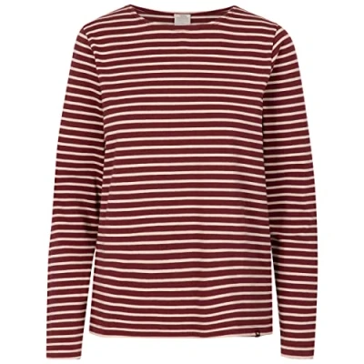 Image of Trespass Womens Long Sleeve Striped Pullover Top Karen