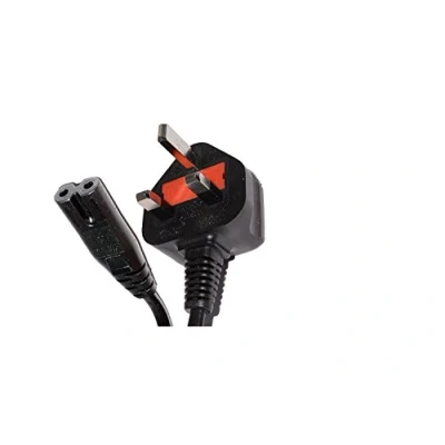 Image of UK Power Cord 2 Pin (Figure 8) 3A Fuse Cable Lead 1.5M