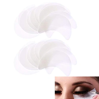 Image of Lansonee 100 Pieces in Pack Eyeshadow Shield Gel Pad Patches Stencils for Eyelash extension, perming, tinting, Lip Makeup