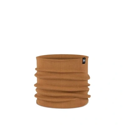 Image of Buff Knitted Neckwarmer Fashion Scarf, Peanut, OneSize