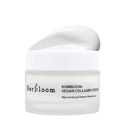 Image of Herbloom Vegan Kombucha Collagen Cream Korean Face Cream, Rejuvenating Ceramide Moisturizer, Organic, Vegan, Cruelty Free, Paraben Free 1.69 fl. oz.
