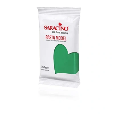 Image of Saracino Sugar Paste Model Green Modelling 250 g Gluten Free Made in Italy