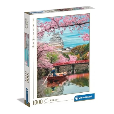 Image of Clementoni Jigsaw Puzzle Collection Himeji Castle In Spring 1000 Pieces For Adults 14 99 Years, Gift Men/Women, Landscape, Japan, Made Italy, 39819