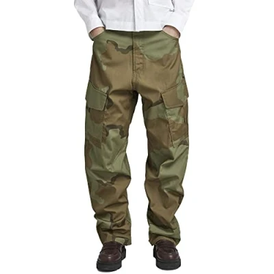 Image of G STAR RAW Women&#039;s Cargo Cord 3D Boyfriend Pants, Multicolour (smoke olive desert camo D23221 D386 D936), 28