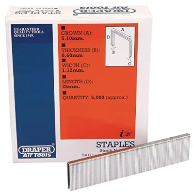 Image of Draper Staples, 25mm (5000)
