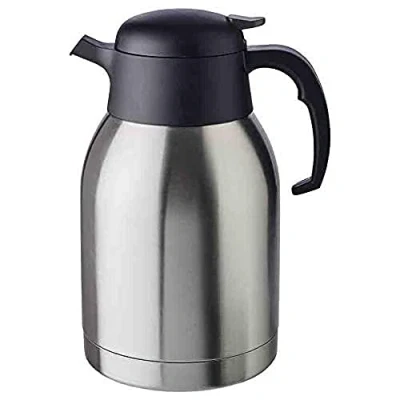 Image of APS Vacuum jug &quot;Classic&quot;, coffee pot with screw cap, Ø 14 cm, H: 19 double walled stainless steel, for hot and cold drinks, not dishwasher safe, 16 cups/2.0 litres