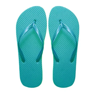 Image of SUGAR ISLAND® UNISEX LADIES GIRLS MENS SUMMER BEACH FLIP FLOP POOL SHOES TURQ 3/4
