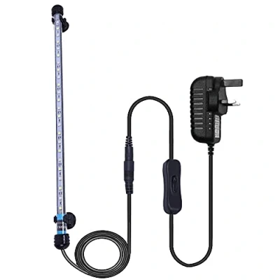 Image of VARMHUS Submersible LED Aquarium Light, 48 cm Underwater Fish Lamp Waterproof Lighting for Tank (Blue and White Color)