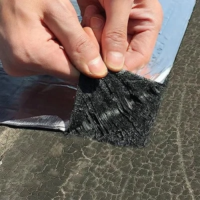 Image of ZHUOZ1T Asphalt Roof Shingles,Self Adhesive Sheds Roofing Felt,Flashing Tape for Roofs,Provides an Instant Watertight Seal,Ideal Flat or Pitched Felt,Shed &amp; Garage Roofs (0.5x1m)