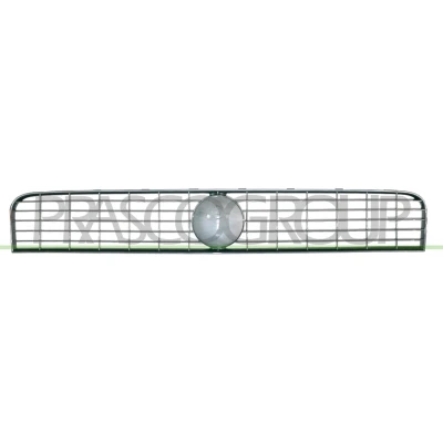 Image of 00735489584, 0735419124, 735419124, 735489584 Radiator Grill PRASCO Premium FT3422001 Bumper dark grey FIAT: Grande Punto Hatchback