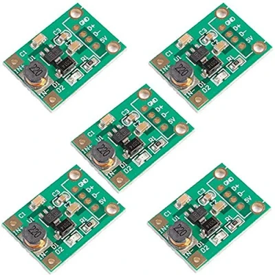 Image of iHaospace Mini DC to Voltage Regulator Step Up Boost Converter Power Supply Module 1V 5V 500mA (Pack of 5)