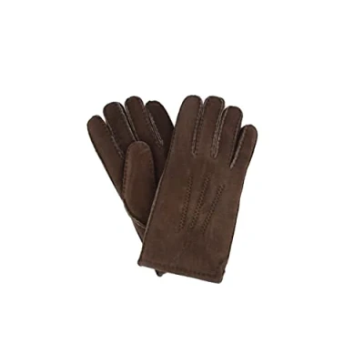 Image of Simons Leather Mens Coffee 100% Sheepskin Gloves (Medium)