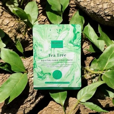 Image of FabFinds Revitalising Foot Pack Moisturising Socks Tea Tree Mask (10 Pack)