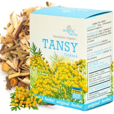 Image of TANSY HERB TEA, (TANACETUM VULGARE L.) 100% Pure &amp; Natural, Wild Crafted, Loose Leaf Herbal Tea 50g Original Herbs