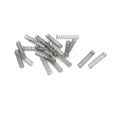 Image of sourcingmap Compression Spring,304 Stainless Steel,3mm OD,0.3mm Wire Size,15mm Free Length,Silver Tone,20Pcs