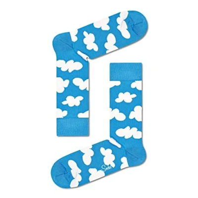 Image of Happy Socks 1 Pair Cloudy Blue 7.5 11.5 Unisex