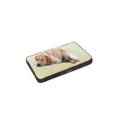 Image of Ellie Bo XXL Dog Bed for 48 inch Cage/Crate Brown Corduroy/Beige FauxFur