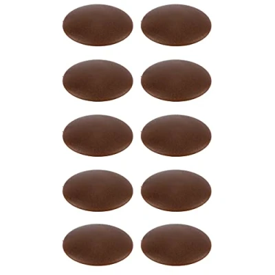 Image of cyclingcolors 10x Screw caps Covers TORX Head Push fit Furniture Quality Plastic Cap, Dark Brown T20 12mm