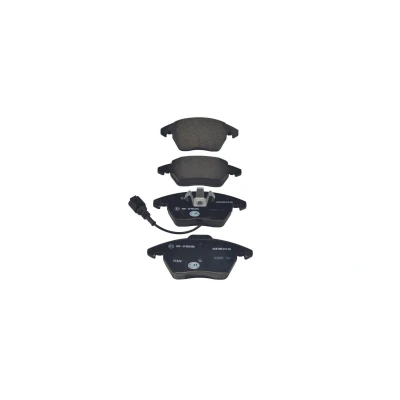 Image of 1TD698151 Brake pad set HELLA 8DB 355 010 581 with integrated wear warning contact VOLKSWAGEN: Golf 6, 5, Polo V Hatchback, SKODA: Fabia 2
