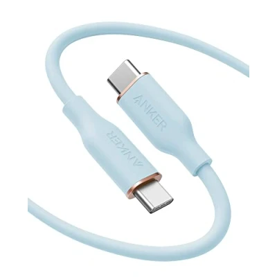 Image of Anker USB C to Cable, 643 Cable 100W 6ft, 2.0 Type Charging Fast Charge for MacBook Pro 2020, iPad Air 4, Mini 6, Galaxy S21, Pixel, Switch (Misty Blue)