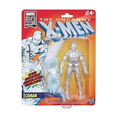 Image of Marvel Retro 6&quot; Scale Fan Figure Collection Iceman (X Men) Action Toy Super Hero Collectible Series