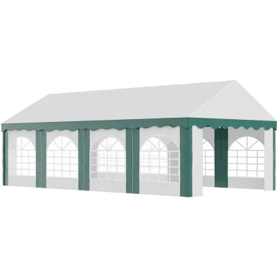 Image of Outsunny Marquee Gazebo, Party Tent with Double Doors for Wedding and Events84C 369V02GN