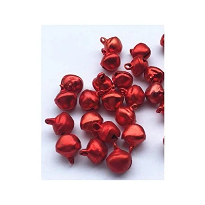Image of 20 x RED 12mm First Steps ® Small Jingle Bells Decoration Charm Dancing Metal