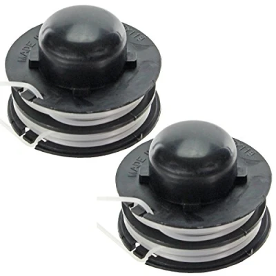 Image of SPARES2GO RAC119 Type Dual Feed Trimmer Line &amp; Spool Head for Ryobi Strimmer (Pack of 2)