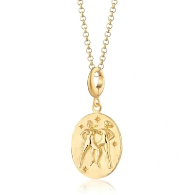 Image of Lily Charmed 18ct Gold Plated Gemini Zodiac Pendant Necklace